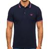 BE BOARD Polo Uomo Manica Corta - Cotone Piquet Premium, Taglie Forti (Fino a 9XL) - Elegante, Traspirante, Massimo Comfort - Vari Colori Blu-Geranio-Bianco 8XL