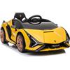 Auto Macchina Elettrica per Bambini 12V Lamborghini Sian con Telecomando Porte a