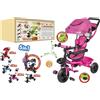 globo TRICICLO CON MANIGLIONE METALLO EVO 2.0 ROSA