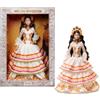 Barbie Signature Día De Muertos 2025, bambola collezionabile in abito color crema con volant e finiture con calendule e nastri, corona di fiori e decorazione calavera sul viso, JBJ05
