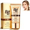 Geruicee BB Cream Gold Snail SPF50+,Fondotinta Protezione Solare,Crema Viso Colorata,Effetto Soft Focus,Copertura Naturale E Leggera,Controllo Sebo,Lunga Tenuta Waterproof,01#Naturale,40g