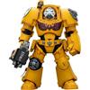 Joy Toy Warhammer 40.000 - Action figure Terminator 2 degli Imperial Fists con pugno potenziato e bolter tempesta - 14 cm