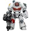 Joy Toy Warhammer 40.000 - Action figure Terminator dei White Scars 3 con pugno potenziato e cannone d'assalto - 14 cm