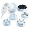 InnovaGoods - Massaggiatore Anticellulite a Infrarossi 5 in 1, Elimina Cellulite, Migliora Circolazione, Relax Muscolare, 5 Testine Intercambiabili, Bianco, ABS