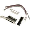 KALEA-INFORMATIQUE Scheda controller di rete M2 con 4 porte LAN Gigabit Ethernet per tipo M.2 PCIe, chiave M o B+M, chipset Realtek RTL8111H