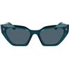 KARL LAGERFELD Women's Sunglasses KL6145S - Green with Solid Green Lens