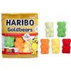 RMS International Haribo - Borsa per snack, con cuscino per amici, 5 peluche per confezione, per giochi fantasiosi, regalo 3+ (Haribo Goldbears)