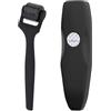 JIEYUCHU Derma Roller 0,5 mm, 540-aghi Derma Rullo Capelli, Microneedle Rullo Barba, per Viso Pelle Ringiovanimento, Stimola Crescita Della Barba e dei Capelli (Nero opaco)