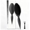 Generico Curly hair brush Per Definizione Arricciacapelli per Donna, Spazzola Capelli Ricci Antistatica, Ottima per Districare e Migliorare i Riccioli (Nero)