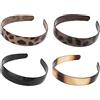 JDNFKG 4 Pezzi Di Plastica Dente Pettine Fasce Per Capelli, A Tesa Larga Retro Fasce Per Capelli, Moda Copricapo, Fai Da Te Accessori Per Capelli Materiali, Acconciatura Accessori.