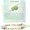 Farfume Bracciale Donna Chakra 4 mm Perline Bracciali, Cristalli Pietre Naturali Gioielli Regalo per le Donne