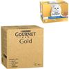 Gourmet 96 x 85 g Gourmet Gold + 24 x 85 g Gourmet Gold Mousse e Paté Umido per gatto gratis! - Tortini: Manzo, Pollo, Tonno, Salmone