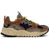 Flower Mountain Yamabushi Uomo Sneakers Outdoor in Suede e Tessuto Ripstop Brown Black Mud