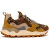 Flower Mountain Yamano 3 Donna Sneakers Outdoor in Pelle e Tessuto Tecnico Brown Cognac Beige
