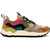 Flower Mountain Yamano 3 Donna Sneakers Outdoor in Pelle e Tessuto Tecnico Light Brown Rose Taupe