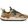 Flower Mountain Yamano 3 Uomo Sneakers Outdoor in Pelle e Tessuto Tecnico Cream Brown Taupe