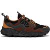 Flower Mountain Yamano 3 Uomo Sneakers Outdoor in Pelle e Tessuto Tecnico Dark Grey Black Dark Brown