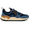 Flower Mountain Yamano 3 Uomo Sneakers Outdoor in Pelle e Tessuto Tecnico Navy Blue Brown