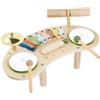 Tavolo da Percussione in Legno Adatto Ai Bambini Tavolo Delle Attività Musicali