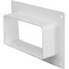 EUROPLAST 220x55mm Flangia a Parete - Raccordo/Connettore per Tubo Rettangolare