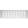 EUROPLAST RA1050 - Griglia di ventilazione in alluminio, 100 x 500 mm, colore: Bianco
