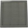 VONLIS® Lüftungsgitter Abluftgitter Lamellengitter Insektenschutz Kunststoff eckig 250 x 250 mm grau