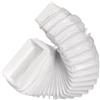 EUROPLAST 110x55mm Tubo Flessibile - Raccordo/Connettore per Tubo Rettangolare - PVC