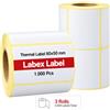 labex label Zebra Etichette 80x50 mm | Etichette termiche - 3 rotoli - 1.500 pezzi - 1 rotolo; 500 etichette termiche (3 rotoli)