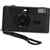 SWOOMEY Fotocamera Analogica 35mm Riutilizzabile Flash Integrato, Abs Nero | Compatibile Pellicola 35mm, Alimentazione Esclusa, Formato Compatto, per Riprese Quotidiane e Viaggi
