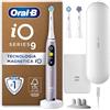 Oral-B Spazzolino Elettrico Ricaricabile iO 9 Rosa, 3 Testine Di Ricambio, 1 Custodia Da Viaggio Con Caricatore. 1 Spazzolino