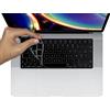 MyGadget Copritastiera AZERTY compatibile con Apple MacBook Pro 14 & 16 Pollici (dal 2021 - M1) Air 13 (dal 2022 - A2681 M2) Air 15 (dal 2023 - A2941) - Protezione Tastiera Silicone - Skin Nero