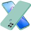 EASSGU Custodia per OPPO A15 (6.52 Inches), Cover Morbida in Silicone TPU - Ciano chiaro