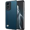 EASSGU Custodia per Motorola Moto E14 / G04S / G04 / G24 / G24 Power (6.5 Inches), Cover per Telefono in Stile Business con Retro in PU Pelle - Zaffiro