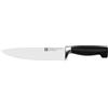 ZWILLING Four Star coltello da chef, acciaio speciale inox, manico in plastica, coltello da cucina 20 cm, nero, Made in Germany