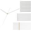 PATIKIL Kit Ricambio Lancette Dell'Orologio Alluminio A04 Bianco 8 Set | Lancette Ricambio Meccanismo Dell'Orologio in Alluminio, Parti Ricambio da Parete, Riparazione Fai da Te
