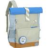 Lässig Zaino per bambini con fascia toracica Zaino idrorepellente per il tempo libero, 12 litri/Medium Rolltop Backpack Sunny Explorer green/blue