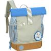 Lässig Zaino per l'asilo Zaino per bambini Rolltop con fascia toracica idrorepellente, 11 litri/Mini Rolltop Backpack Sunny Explorer green/blue