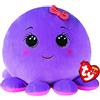 Ty Squishy Beanies - Il Polipetto Octavia, Morbido Cuscino di Peluche con Occhioni Viola Glitter, Idea Regalo per Grandi e Piccini, Tutti da Collezionare - 33 cm - T39339
