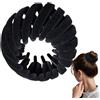Generic Forcina per capelli espandibile, antiscivolo, in velluto, espandibile, per chignon, per capelli sottili e spessi