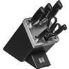 ZWILLING Four Star - Ceppo di coltelli e set di coltelli - 7 pezzi - Nero