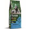 Monge BWild Grain Free Formula All Breeds Adult Acciughe con Patate e Piselli 12 kg Crocchette per Cani Adulti