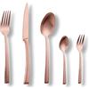 ECHTWERK Posate Avelino, Bronze Edition, 30 pezzi, Posate per 6 persone, acciaio inossidabile 18/10, opaco, Set di posate, per tavole imbandite, incl. scatola portaoggetti