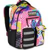 Mitama Zaino New Plus MUSIC STICKER, Rosa, Zaino Scuola Elementare, 30 L, Super Capiente, Ergonomico, Robusto, per Bambina