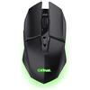 GXTrust 1108 Vylax Mouse Gaming Wireless Ricaricabile, 80 Ore di Autonomia, 800-4800 DPI, Illuminazione LED, Ricevitore USB Riponibile, 6 Pulsanti, Mouse Senza Fili RGB per Computer Laptop, Nero