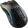 GLORIOUS Gaming Model D- (Piccolo) Wireless Mouse da Gaming Senza Fili - Superleggero 67 g, Design a Nido D'ape, RGB, ergonomico, Wireless 2,4 GHz Senza Lag, Fino a 71 ore di batteria - Nero opaco