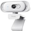 Trust Ovala 2K QHD Webcam PC con Microfono, Filtro Privacy, Bianco