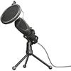 GXTrust Trust Gaming GXT 232 Mantis Microfono USB per Streaming, Shock-Mount, Filtro Pop e Treppiede, Microfono per PC, Computer, PS4, PS5, Podcast, Vlog - Nero