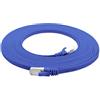 1aTTack.de 15m - blu - 1 PezzoCat.7 cavo di rete piatto 10GB/s Slim Flat Cavi RJ45 Patch cavi di installazione nastro - compatibile CAT5 CAT6 CAT7 CAT 8