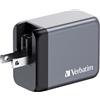Verbatim GaN Charger 65 W 3 Porte USB-C Caricabatterie Power Adapter con 2 x USB-C e 1 x USB-A, caricatore rapido multipresa per Apple MacBook, Notebook, iPad, iPhone, Samsung e Co