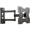 VulTech BTV-D2342LITE Staffa Inclinabile da Parete per TV 23-42" LED/LCD/Plasma - 3 Snodi, VESA fino a 200x200, Inclinazione +3°/-10°, Portata 30kg